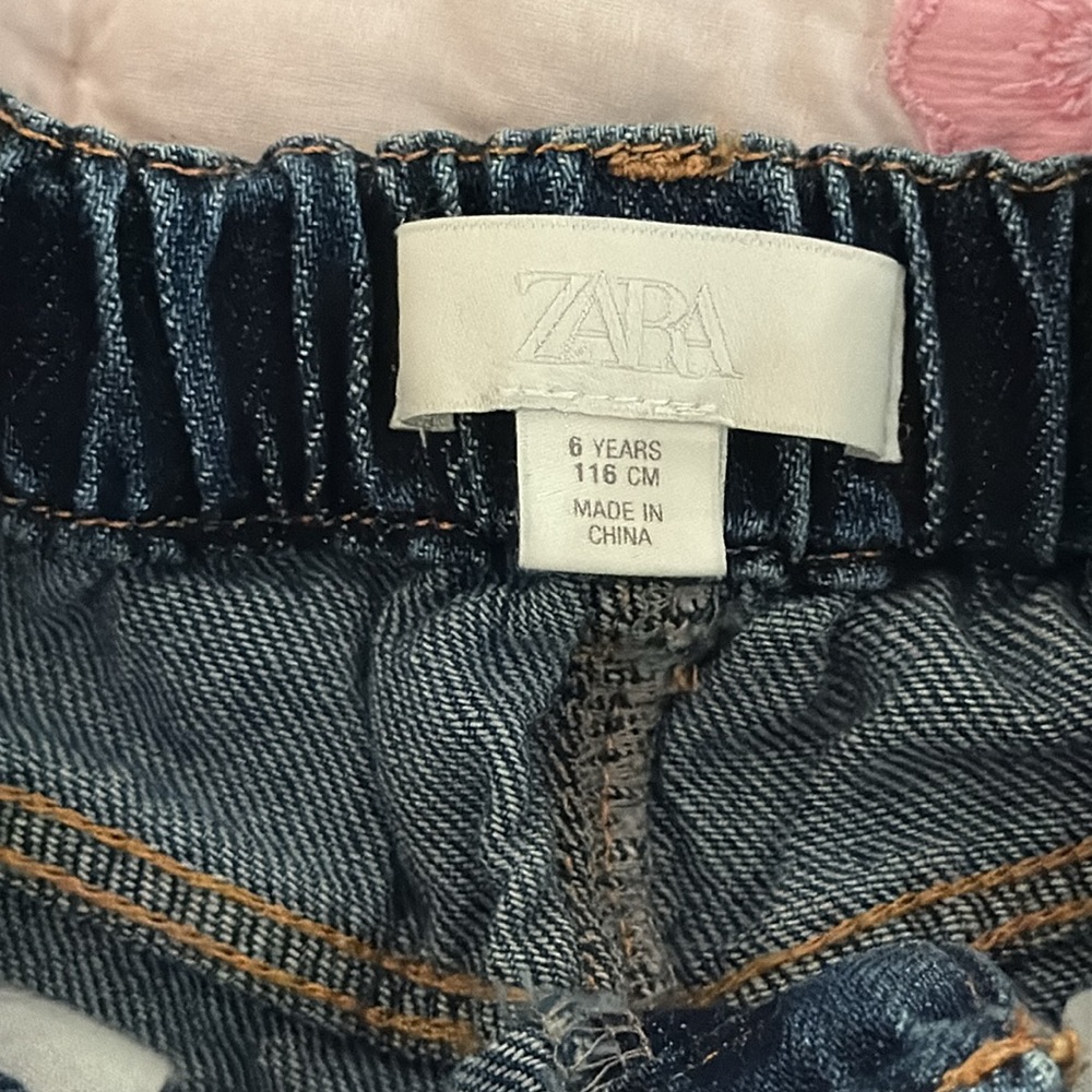 Hello Kitty Embroidered Dark Blue Denim Kids Jeans - Picture 4 of 4
